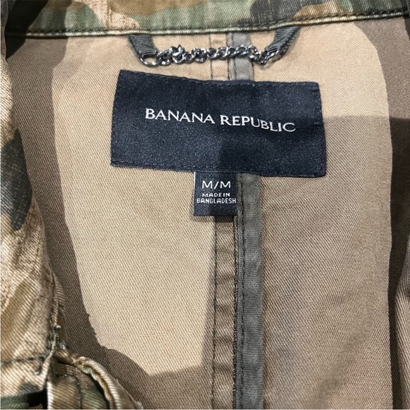 BANANA REPUBLIC Camo Military Jacket-M - Picture 7 of 10